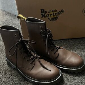 Dr. Martens Dark Brown Men's Boots. Worn once.